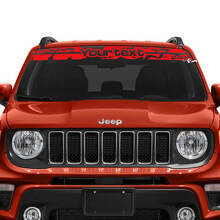 Aangepaste tekst verweerde voorruit vinylsticker voor Jeep Renegade_3