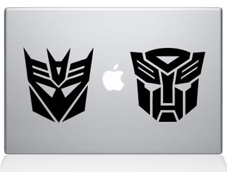 Transformers-sticker voor MacBook-laptop
