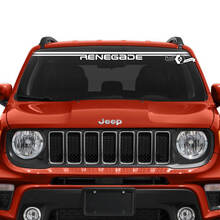 Jeep Renegade voorruit venster grafisch logo lijnen kompas vinyl sticker
 2