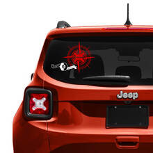 Jeep Renegade Achterklep Raam Logo Kompas Vinyl Sticker Decal
 2