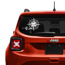 Jeep Renegade achterklep venster logo kompas vinyl sticker
 3