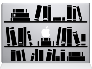 Boekenplankbibliotheeksticker voor MacBook
