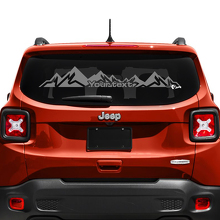 Mountain Custom Tekst Achterruit Vinyl Sticker voor Jeep Renegade 3