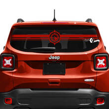 Jeep Renegade achterklep venster kompas logo vinyl sticker sticker
 2