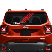 Jeep Renegade achterklep venster logo band track vinyl sticker
 2