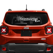 Jeep Renegade achterklep venster kompas band track vinyl sticker
 2