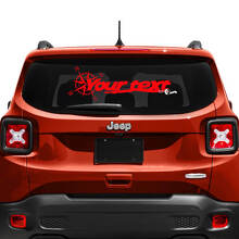 Jeep Renegade achterklep venster kompas band track vinyl sticker
 3