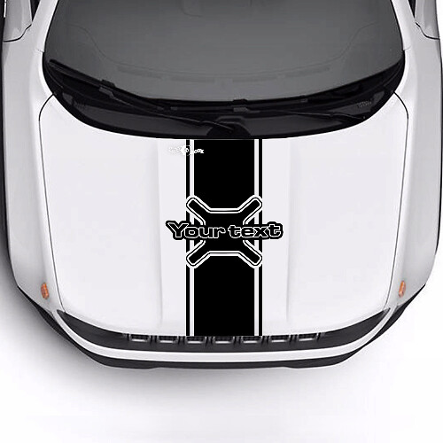 Aangepaste Tekst Sport Motorkap Logo Streep Vinyl Decal Sticker voor Jeep Renegade