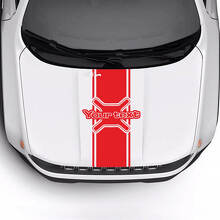 Aangepaste Tekst Sport Motorkap Logo Streep Vinyl Decal Sticker voor Jeep Renegade 3