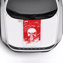 Jeep Renegade Trailhawk Sport Skull vernietigd gehavende kap Logo Stripe Vinyl Decal Sticker
 3