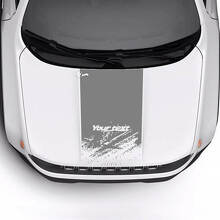 Aangepaste Tekst Vernielde Verwaaide Motorkap Logo Streep Vinyl Decal Sticker voor Jeep Renegade Trailhawk 2