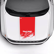 Aangepaste Tekst Vernielde Verwaaide Motorkap Logo Streep Vinyl Decal Sticker voor Jeep Renegade Trailhawk 3