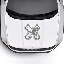 Aangepaste tekst motorkap Kale Adelaar Vinyl Sticker 2 voor Jeep Renegade 2