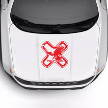 Custom Tekst Motorkap Kale Adelaar Vinyl Decal Sticker voor Jeep Renegade Trailhawk 3