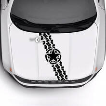 Jeep Renegade Trailhawk Sport Hood Militaire Star Tire Track Bald Eagle Vinyl Decal Sticker
 3