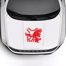Aangepaste tekst motorkap Kale Adelaar vinylsticker 3 voor Jeep Renegade 3