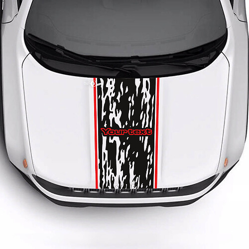 Aangepaste Tekst Versleten Vernield Kaplijst Strip Vinyl Decal Sticker 2 Kleuren voor Jeep Renegade Trailhawk