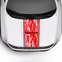 Aangepaste Tekst Versleten Vernield Kaplijst Strip Vinyl Decal Sticker 2 Kleuren voor Jeep Renegade Trailhawk 3