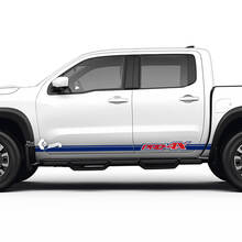 Rocker Panel Deuren Strepen Stickers Decals voor Nissan Frontier PRO-4X 2022-2024
 2