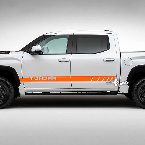 Paar Toyota Tundra TRD Retro Vintage deuren Stripe kit vinyl stickers stickers
