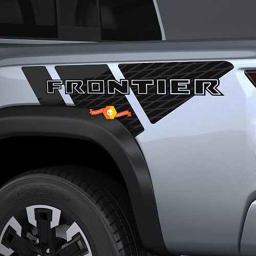 Paar Nissan Frontier Bed Fender Side PickUp Truck Decal Sticker 2 kleuren
