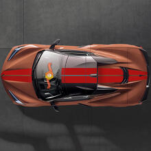 Motorkap Dak Achter Dual Sticker Decal Strepen 2 Voor Chevrolet Corvette C8 Stingray Eray Z06 Modellen 2