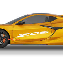 Z06 zijdeurlogo vinylstickerset voor Chevrolet Corvette_3