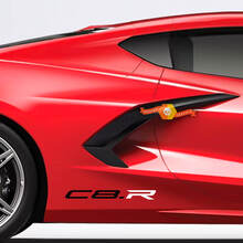 Paar Chevrolet Corvette Z51 C8.R Edition Racing achterspatbord zijkant vinyl sticker sticker 2 kleuren
 3