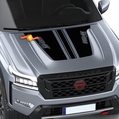 PRO-4X Stijl Motorkap Strepen Vinyl Decal voor Nissan Frontier