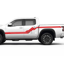 2 Nissan Decal Rocker Panel Bed Achterspatbord Retro Side Vintage Nissan Frontier Stripe Vinyl Stickers Kit
 3