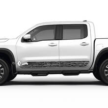 2 Nissan Decal Rocker Panel Side Topografische kaart Nissan Frontier Stripe Vinyl Stickers Kit 2 kleuren
 3