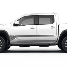 Dorpel Deurstrepen Vinyl Decals Set voor Nissan Frontier_2