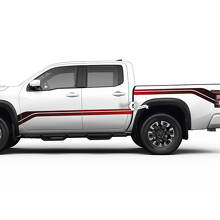 2 Nissan Decal Rocker Panel Bed Achterspatbord Gradient Side Nissan Frontier Stripe Vinyl Stickers Kit 2 kleuren
 2