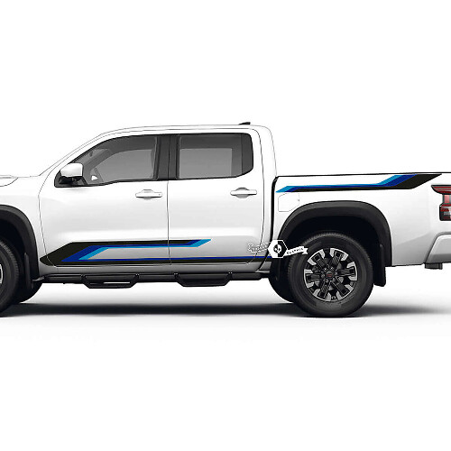 Zijscherm Bedzijde Striping Decal Kit voor Nissan Frontier