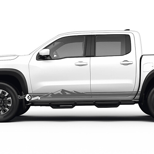 Mountain Style Zijstrepen Vinyl Decal Kit Voor Nissan Frontier