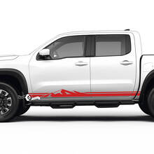 Mountain Style Zijstrepen Vinyl Decal Kit Voor Nissan Frontier_2
