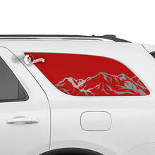 Paar Dodge Durango zijdeuren achterruit bergen sticker vinyl stickers
 2