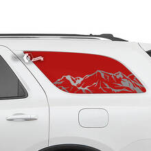 Paar Dodge Durango zijdeuren achterruit bergen sticker vinyl stickers
 2