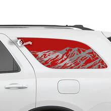 Paar Dodge Durango zijruit bergen sticker vinyl stickers
 2