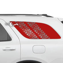 Paar Dodge Durango zij-achterruit bandenspoor sticker vinylstickers
 2