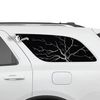 2x Dodge Durango zijachterruit boomoverzicht sticker vinylstickers
