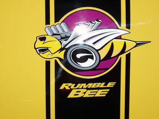 Paar Dodge Ram Rumble Bee zwarte stickers