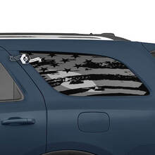 Paar Dodge Durango zijruit USA vlag vernietigde directe sticker vinylstickers
 3