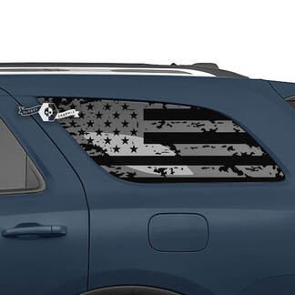 Paar Dodge Durango zijruit USA vlag vernietigd Wrap Decal Vinyl Stickers
 1