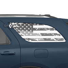Paar Dodge Durango zijruit USA vlag vernietigd Wrap Decal Vinyl Stickers
 3