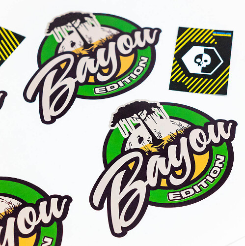Bayou Edition Badge Vinyl Stickerset voor Jeep Truck