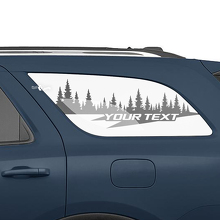 Pine Forest Achterzijraam Vinyl Decal Set voor Dodge Durango_2