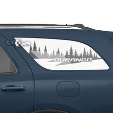 Paar Dodge Durango zijachterruit boslogo sticker vinylstickers
 3