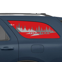 Pine Forest Achterzijraam Vinyl Decal Set voor Dodge Durango_3