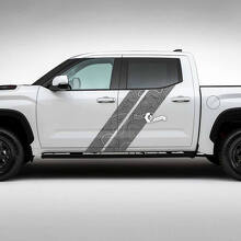 Topografische Kaart Dubbele Zijstrepen Vinyl Decal Kit voor Toyota Tundra_2